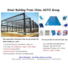 diseño de estructura de acero profesional / estructura de acero de diez años para las exportaciones